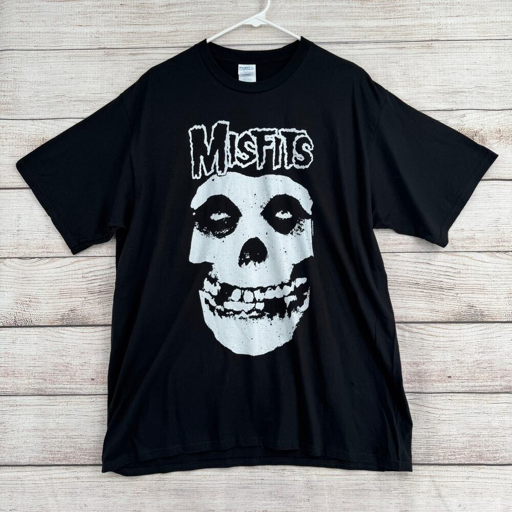 Misfits Classic‎ Fiend Skull T-Shirt Adult XL Black White Punk Rock